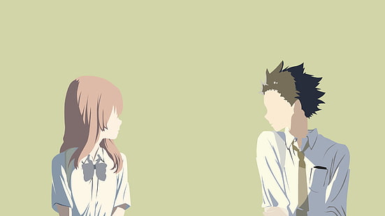 Anime, Koe No Katachi, Shouko Nishimiya, Shouya Ishida, HD tapet HD wallpaper