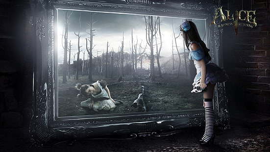 Alice Alice: Madness Returns HD, videojuegos, alicia, locura, regresa, Fondo de pantalla HD HD wallpaper