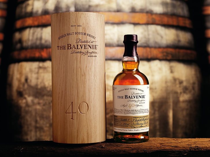 The Balvenie bottle with box, Food, Whisky, HD wallpaper