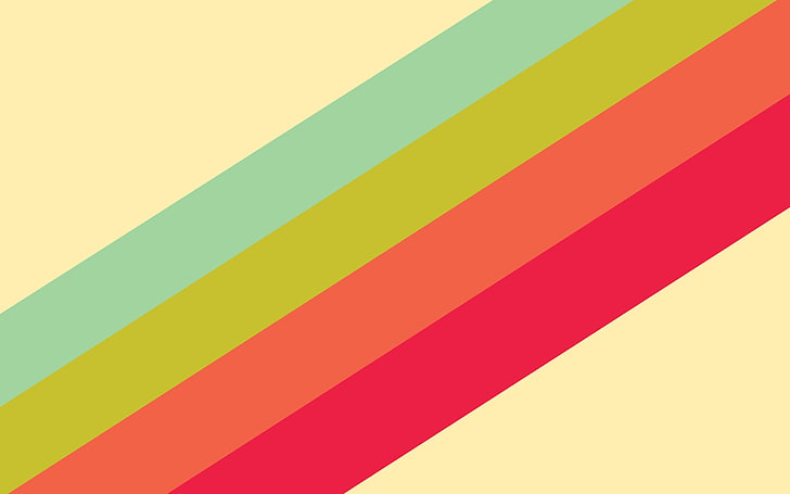minimalism, abstract, lines, colorful, HD wallpaper