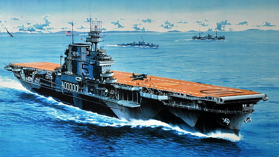 سفن حربية ، يو إس إس يوركتاون (CV-5) ، حاملة طائرات ، سفينة حربية، خلفية HD HD wallpaper