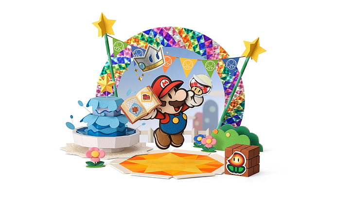 Mario Bros colors game power star HD wallpaper  Peakpx