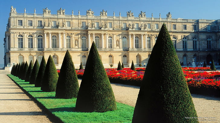베르사유 궁전, 파리, 프랑스, ​​건축물, HD 배경 화면