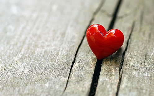Kamienne czerwone serce, czerwone akcesorium w kształcie serca, kamienne serce, czerwone serce, miłość, Tapety HD HD wallpaper