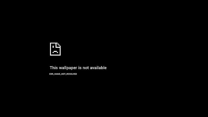 minimalizm, czarne tło, błąd, proste tło, niedostępne, błąd systemu Windows, nie znaleziono strony, Tapety HD