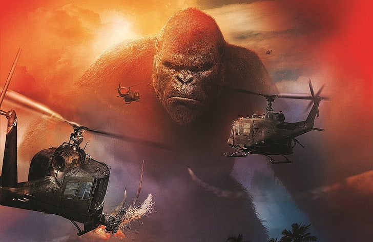 Película, Kong: Isla Calavera, King Kong, Fondo de pantalla HD