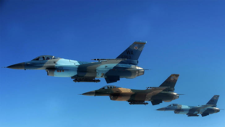 F 16 64th Aggressor Squadron, aircraft, multirole, 64th aggressor squadron, 1080i, falcon, fighter, 1080p, f-16, aircraft plan, HD wallpaper