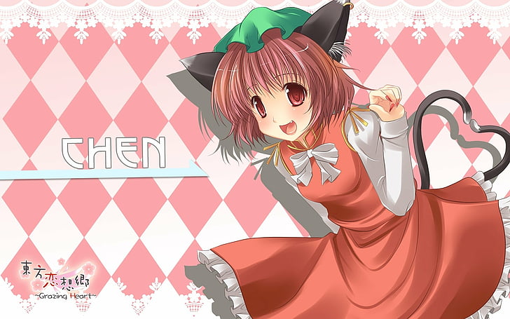 Anime, Touhou, Chen (Touhou), HD wallpaper