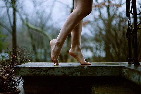 Barfuß, Füße, Beine, Frauen, HD-Hintergrundbild HD wallpaper