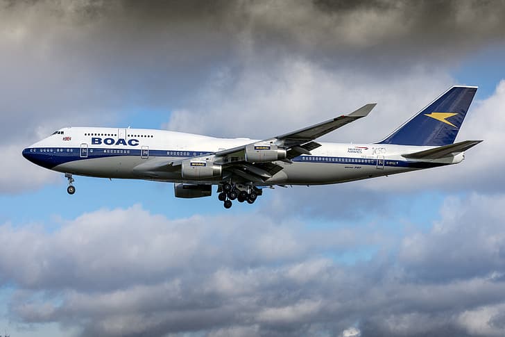 Boeing, British Airways, 747-400, Wallpaper HD