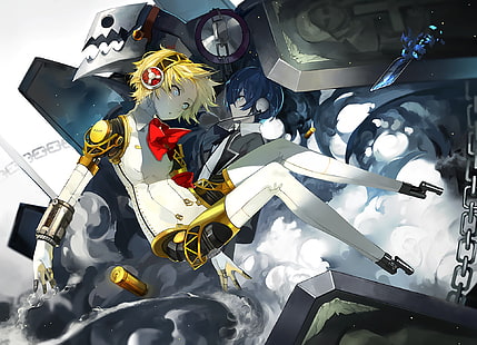 Persona, Persona 3, Aigis (Persona), Thanatos (Persona), Tapety HD HD wallpaper