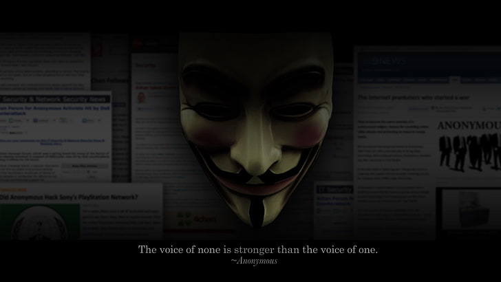 компьютер, анонимус, хакер, цитаты, сообщение, HD обои