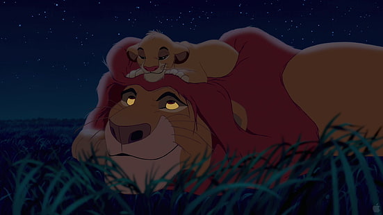 Roi Lion Simba et Mufasa, films, Le Roi Lion, Disney, Mufasa, Simba, films d'animation, Fond d'écran HD HD wallpaper