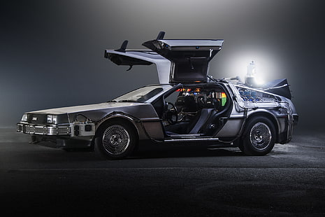 Машина времени DeLorean, 2017, Назад в будущее, HD обои HD wallpaper