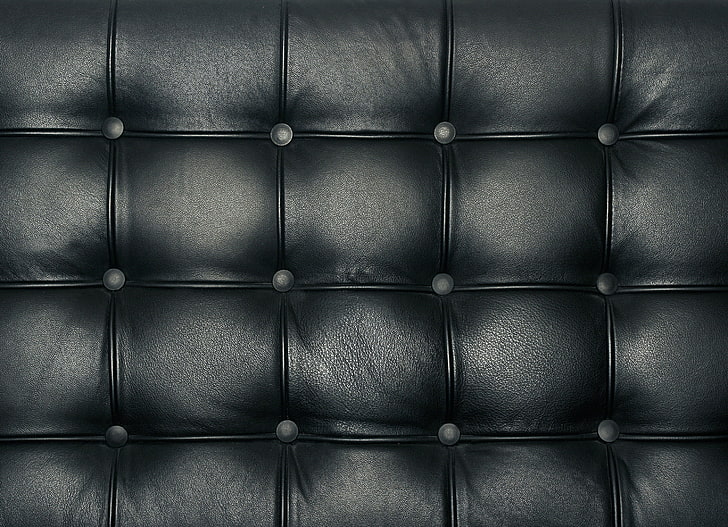black, leather, upholstery, HD wallpaper