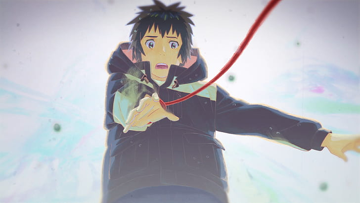 Makoto Shinkai, Kimi no Na Wa, anak laki-laki anime, anime, Wallpaper HD