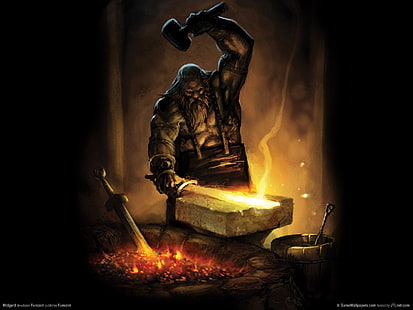 Midgard Viking Blacksmith HD, video games, viking, blacksmith, midgard, HD wallpaper HD wallpaper