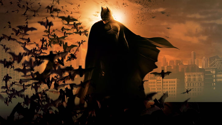 Batman, filmer, Batman, The Dark Knight, Batman börjar, HD tapet