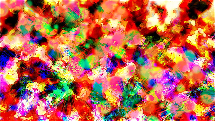 abstracto, brillo, LSD, derretido, trippy, Fondo de pantalla HD