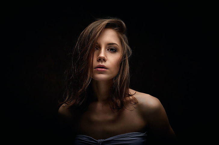 Ksenia Kokoreva, wajah, wanita, potret, model, Wallpaper HD