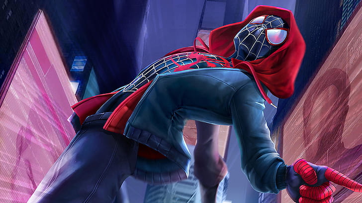 Movie, Spider-Man: Into The Spider-Verse, Miles Morales, HD wallpaper