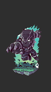 Ilustración de Black Panther, superhéroe, Marvel Comics, Black Panther, Fondo de pantalla HD HD wallpaper
