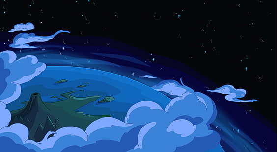 carta da parati digitale terra, Adventure Time, cartone animato, Sfondo HD HD wallpaper