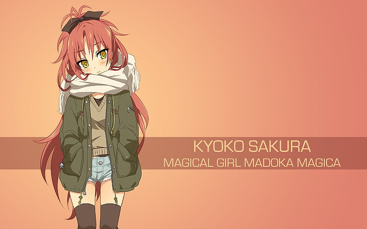 Mahou Shoujo Madoka Magica, Sakura Kyoko, anime girls, HD wallpaper