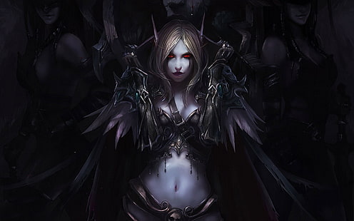 ilustrasi wanita, tanpa judul, World of Warcraft, Sylvanas Windrunner, Chenbo, video game, elf, Warcraft, seni fantasi, Wallpaper HD HD wallpaper
