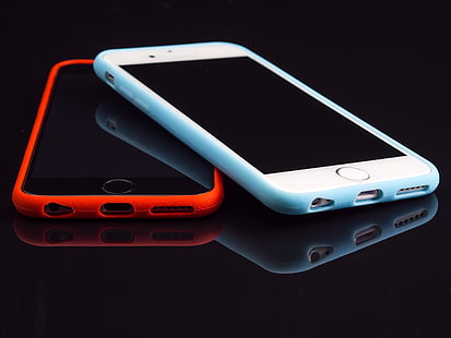 TWP серебристый и космический серый iPhone 6, iPhone 6, яблоко, смартфон, чехол, HD обои HD wallpaper