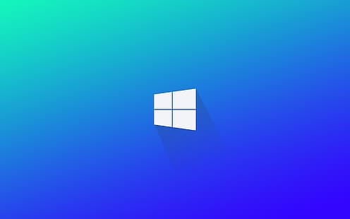 ミニマリズム、ロゴ、Windows 10、Windows 11、シンプルな背景、グラデーション、Windowsロゴ、オペレーティングシステム、 HDデスクトップの壁紙 HD wallpaper
