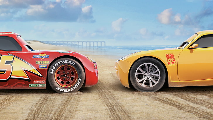 8k, Cars 3, Poster, Lightning McQueen, HD-Hintergrundbild