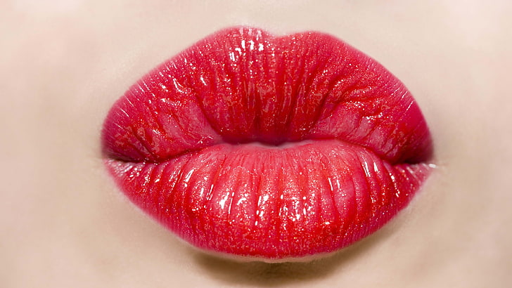 lèvres, rouge à lèvres, Fond d'écran HD