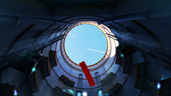 Mirror's Edge, captura de pantalla, videojuegos, arquitectura, cian, Fondo de pantalla HD
