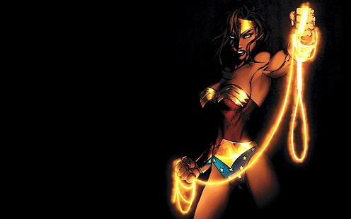 Wonder Woman Black HD, dessin animé / bande dessinée, noir, femme, merveille, Fond d'écran HD HD wallpaper