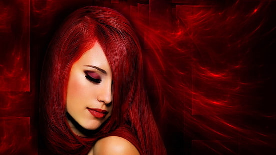Фэнтези, женщины, энтропия, девушка, рыжие, рыжие волосы, HD обои HD wallpaper