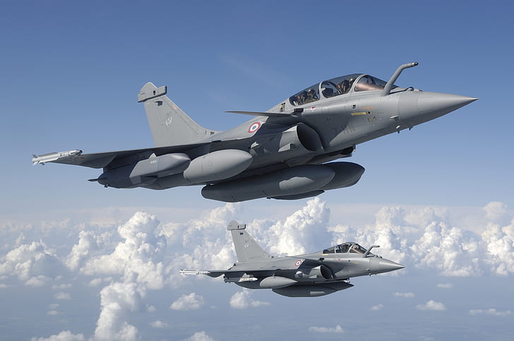 Düsenjäger, Dassault Rafale, Flugzeuge, Düsenjäger, Kampfflugzeug, HD-Hintergrundbild