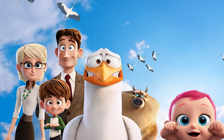 Storks 4K, Storks, Movies, Hollywood Movies, hollywood, animated, HD wallpaper