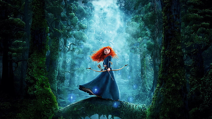 Disney Brave Merida, Brave, redhead, Disney, HD wallpaper