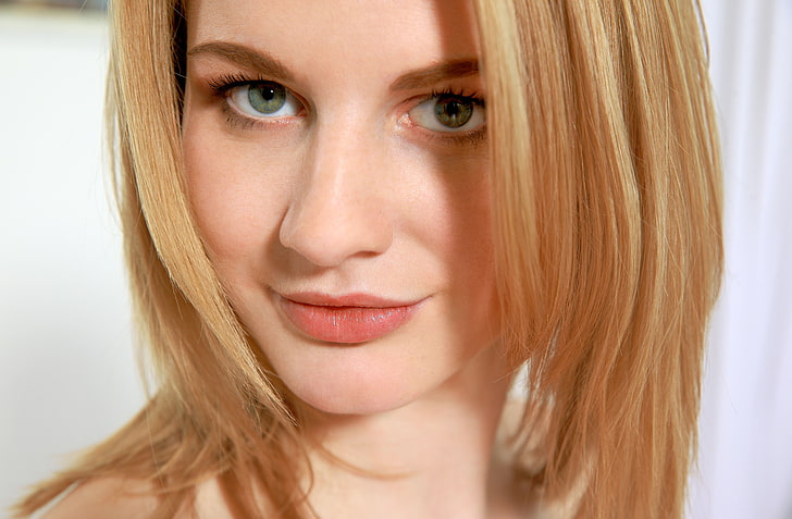 blonde, grüne Augen, Frauen, HD-Hintergrundbild