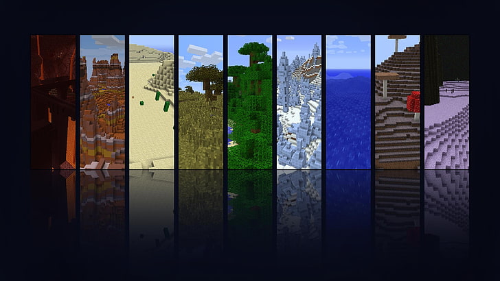 ملصق Minecraft Collage و Minecraft وألعاب الفيديو، خلفية HD