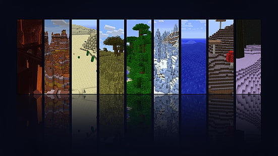 Minecraft collage-affisch, Minecraft, videospel, HD tapet HD wallpaper