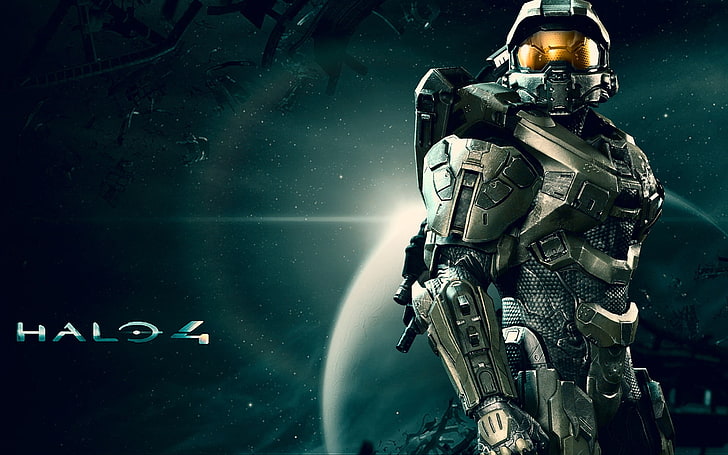 Halo 4 case cover, Halo 4, Master Chief, video games, Xbox One, Halo, HD wallpaper