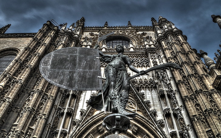Sevilla, Skulptur, Kathedrale, Architektur, HD-Hintergrundbild