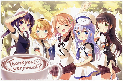 Anime, Is the Order a Rabbit?, Wallpaper HD HD wallpaper