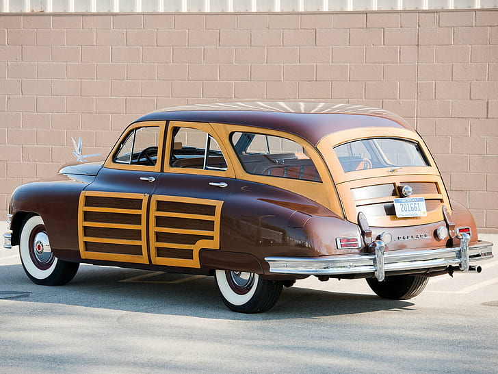 1948, 2293, лукс, Packard, ретро, ​​седан, гара, комби, HD тапет