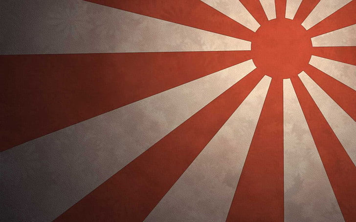 Giappone, bandiera giapponese, Sfondo HD