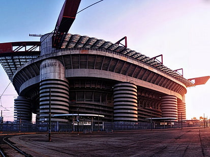 AC Milan, Inter Milan, Italie, Milan, football, stade, Fond d'écran HD HD wallpaper