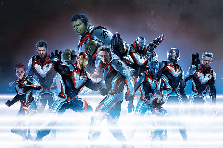The Avengers, Ant-Man, Avengers EndGame, Black Widow, Captain America, Hawkeye, Hulk, Iron Man, Nebula (Marvel Comics), Rocket Raccoon, Thor, War Machine, HD wallpaper