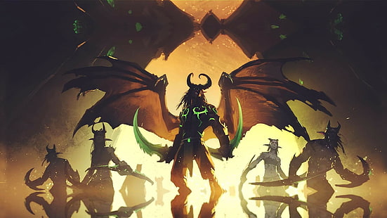 Demon Hunter, Demon Hunter WoW, world of warcraft, Fondo de pantalla HD HD wallpaper